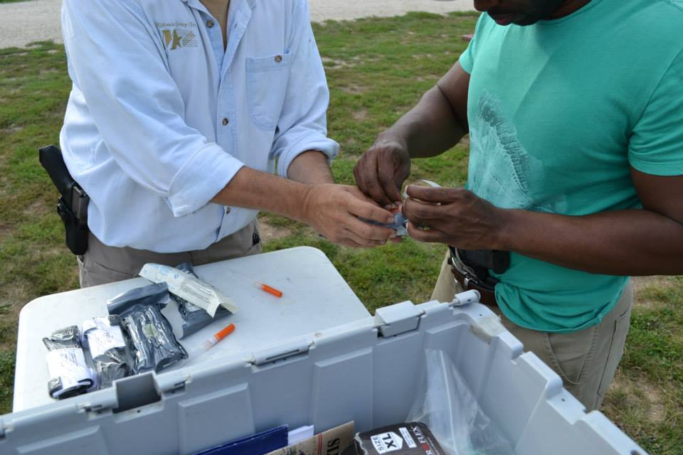 Students build tacmed kit